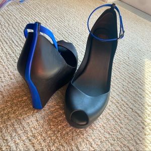 Melissa Rubber Wedge heels Size 10